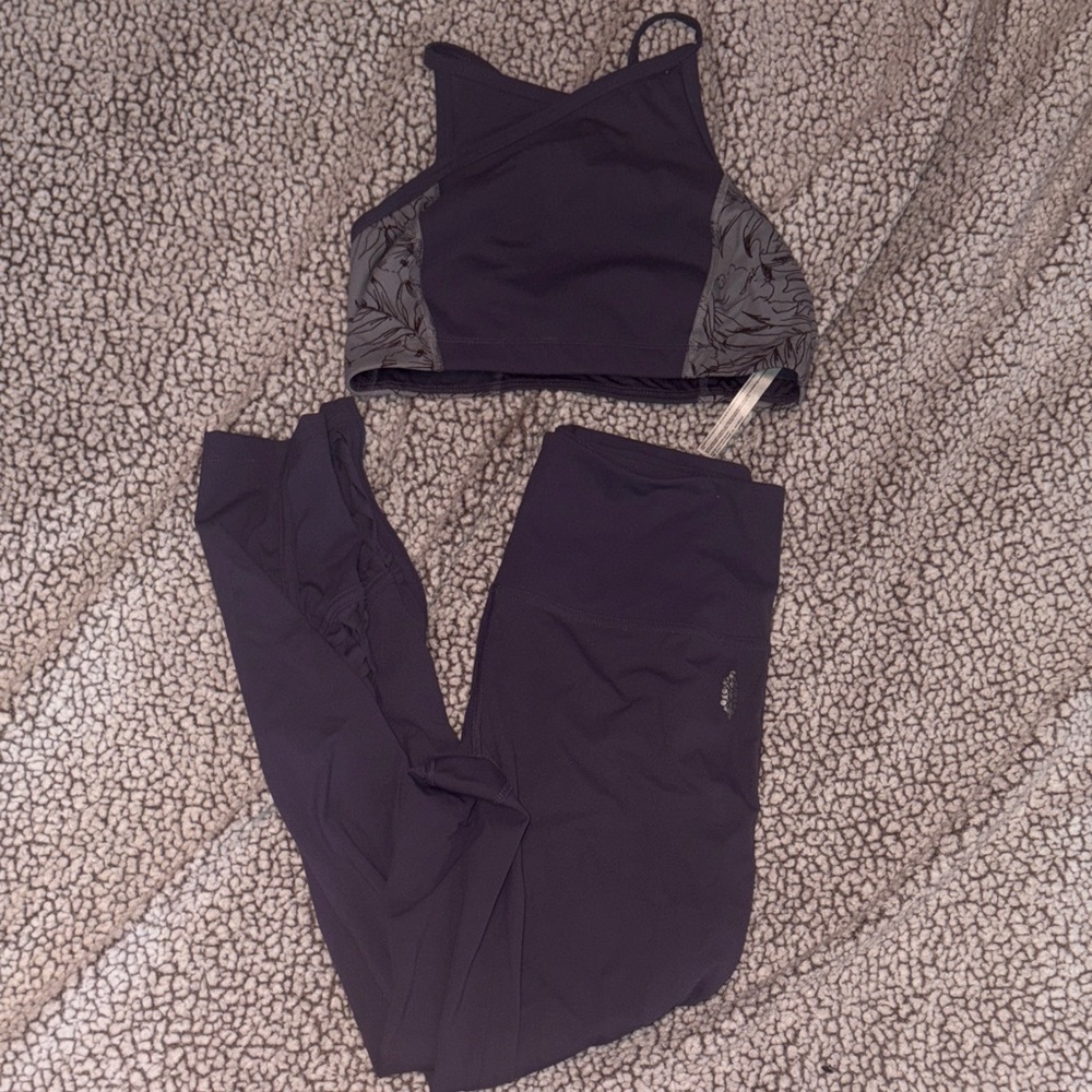FP Movement by Free People purple and Gray Workout Set